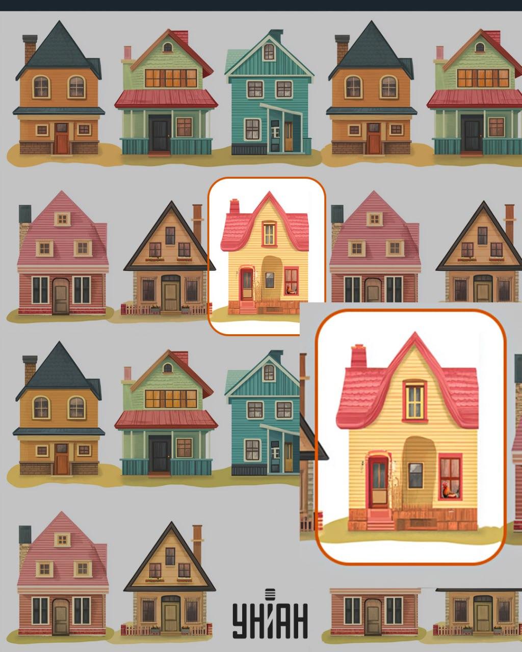 Vienā no mājas logiem bija gailis / Moje kolāža