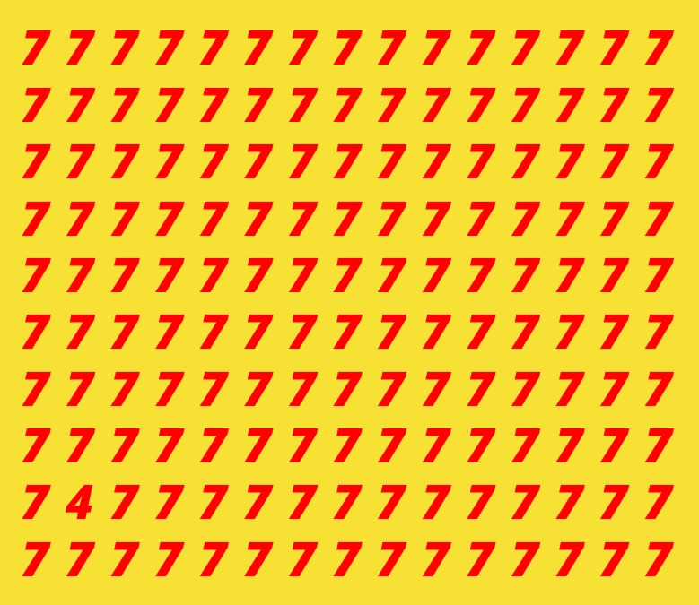 Atrodi attēlā skaitli 4.