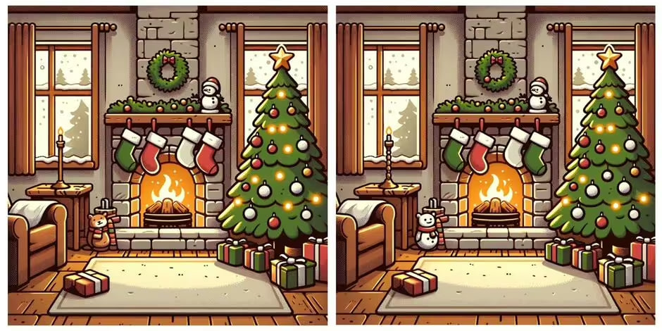 9 sekunžu laikā jāatrod 5 atšķirības: jautra mīkla visuzmanīgākajiem cilvēkiem.