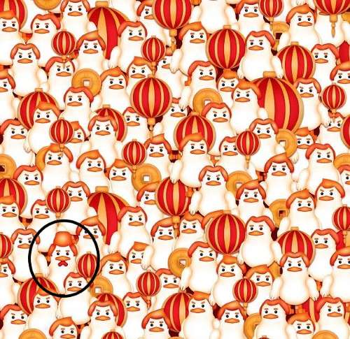 Mīkla īstiem detektīviem: 5 sekunžu laikā jāatrod attēlā redzamais gailis.