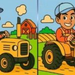IQ tests: 75 sekunžu laikā atrodiet 3 atšķirības traktora vadītāja